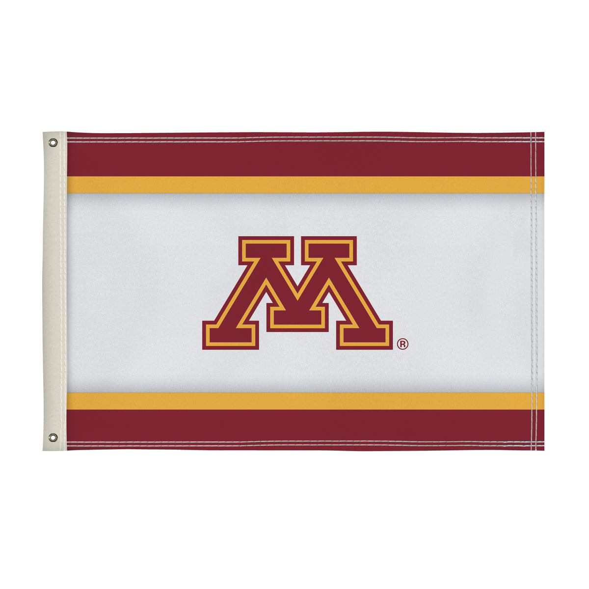Minnesota Golden Gophers Red 3x5 Silk Screen Grommet Flag - 1820419