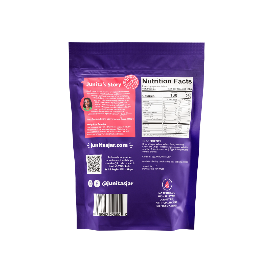 Junita's Jar Chocolate Chip Cookies - 2oz snack pack – MN Alumni