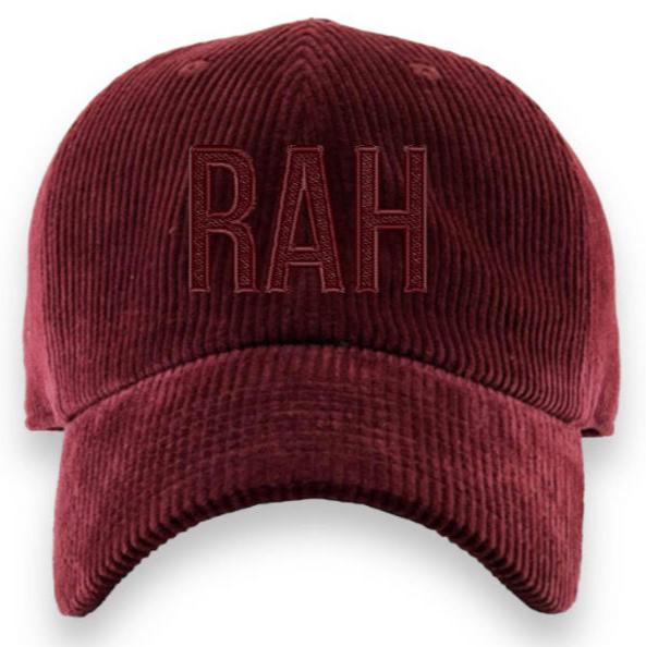Trendy Apparel Shop High Profile Corduroy Snapback Cap – Maroon, One Size Fits Most, Structured Design