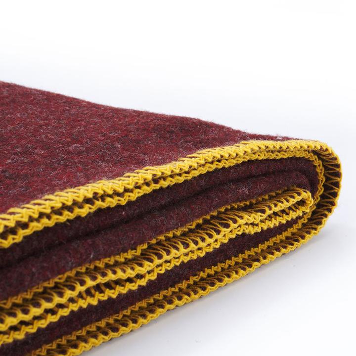 Maroon and Gold Faribault Mill Wool Throw - Market Exclusive – MN